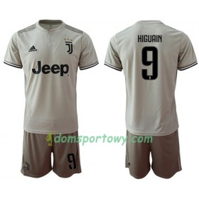 Koszulka Juventus Higuain 9 Dziecięcy Wyjazdowe Koszulki Piłkarskie 2018-2019 Krótki Rękaw
